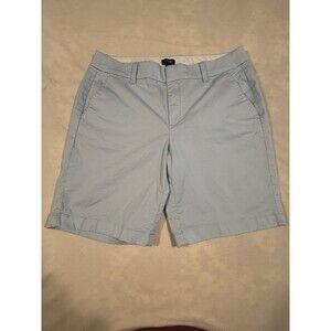 J.Crew Women's 9" Light Blue Frankie Bermuda Chino Shorts sz 8